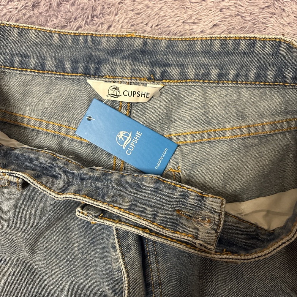 Cupshe Men's Light Blue Denim Jeans - Picture 1 of 3